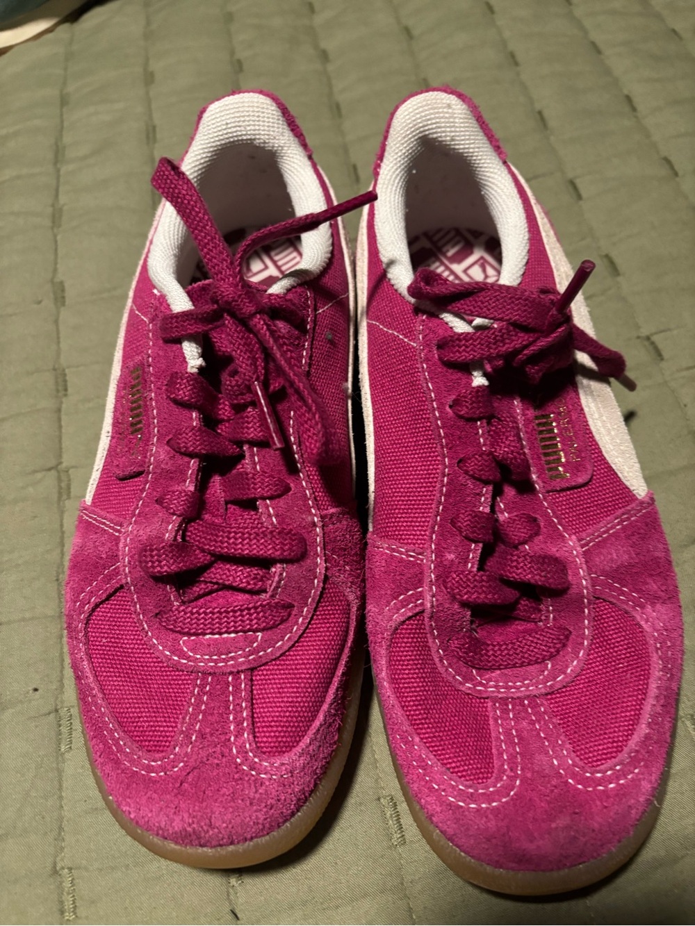 Women’s Suede & Canvas Low-Top Sneakers - Fuchsia Pink PUMA
